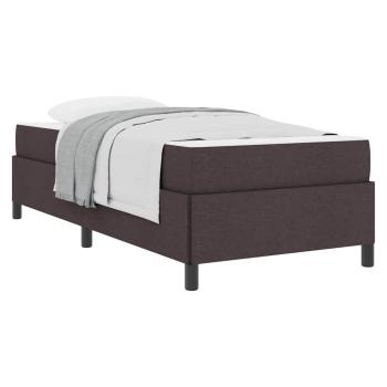 Boxspringbett Braun 100 x 200 cm Stoff, Ingenieurholz