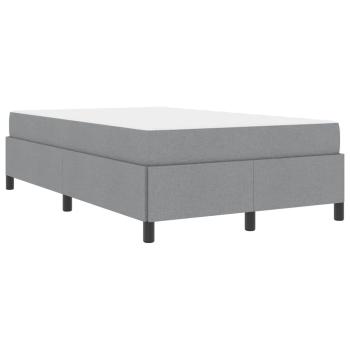 Boxspringbett Hellgrau, Schwarz 120 x 190 cm