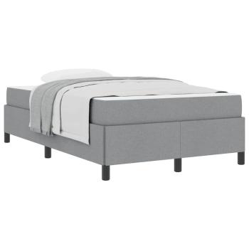 Boxspringbett Hellgrau, Schwarz 120 x 190 cm