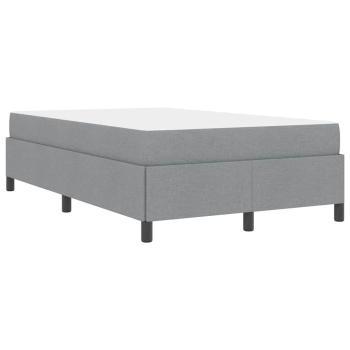 Boxspringbett Hellgrau, Schwarz 120 x 190 cm
