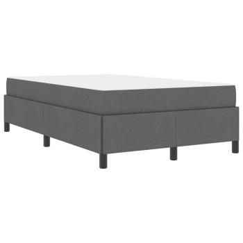 Boxspringbett Dunkelgrau, Schwarz 120 x 190 cm