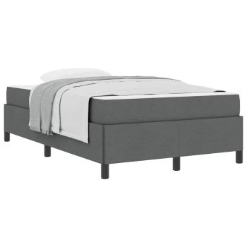 Boxspringbett Dunkelgrau, Schwarz 120 x 190 cm