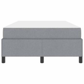 Boxspringbett Hellgrau, Schwarz 120 x 200 cm