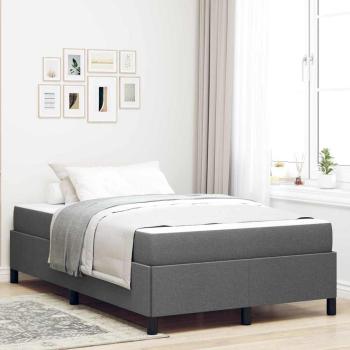 ARDEBO.de - Boxspringbett Dunkelgrau, Schwarz 120 x 200 cm
