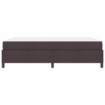 Boxspringbett Braun 140 x 190 cm Stoff, Ingenieurholz