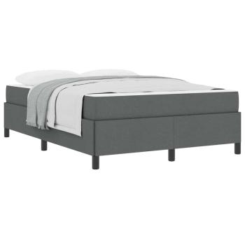 Boxspringbett Dunkelgrau, Schwarz 140 x 200 cm
