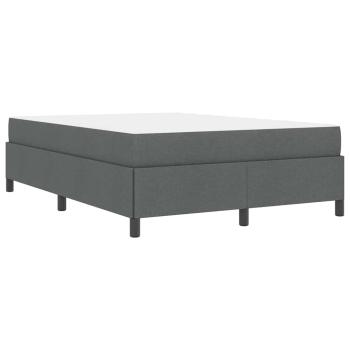 Boxspringbett Dunkelgrau, Schwarz 140 x 200 cm