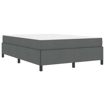 Boxspringbett Dunkelgrau, Schwarz 160 x 200 cm