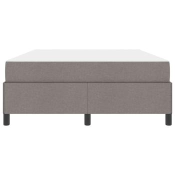 Boxspringbett Taupe, Schwarz 160 x 200 cm Stoff, Ingenieurholz