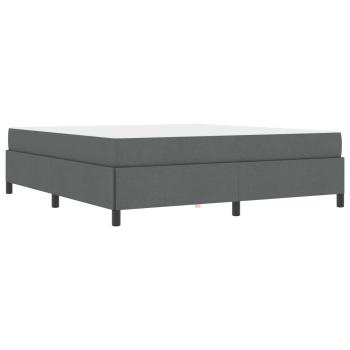 Boxspringbett Dunkelgrau, Schwarz 180 x 200 cm