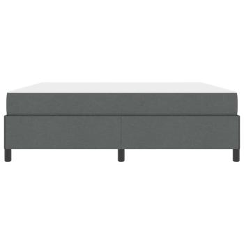 Boxspringbett Dunkelgrau, Schwarz 180 x 200 cm