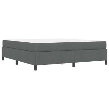Boxspringbett Dunkelgrau, Schwarz 180 x 200 cm