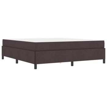Boxspringbett Braun 180 x 200 cm Stoff, Ingenieurholz
