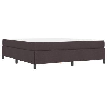 Boxspringbett Braun 180 x 200 cm Stoff, Ingenieurholz