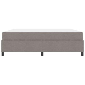 Boxspringbett Taupe, Schwarz 180 x 200 cm Stoff, Ingenieurholz