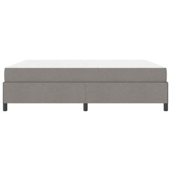 Boxspringbett Taupe, Schwarz 180 x 200 cm Stoff, Ingenieurholz