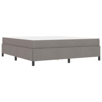 Boxspringbett Taupe, Schwarz 180 x 200 cm Stoff, Ingenieurholz