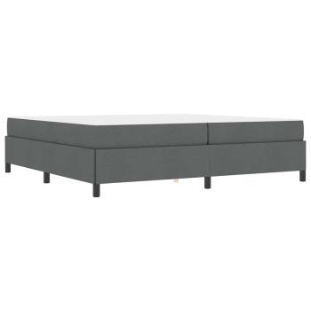Boxspringbett Dunkelgrau, Schwarz 200 x 200 cm