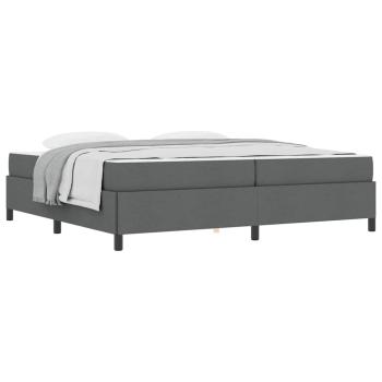Boxspringbett Dunkelgrau, Schwarz 200 x 200 cm