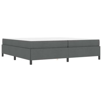 Boxspringbett Dunkelgrau, Schwarz 200 x 200 cm