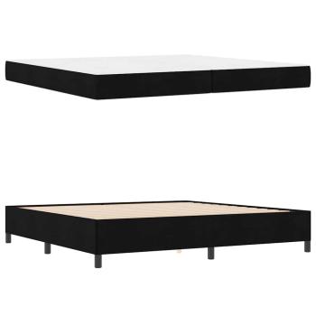 Boxspringbett Schwarz, Schwarz 200 x 200 cm