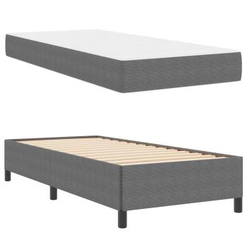 Bettgestell Sonstiges Hellgrau 90 x 190 cm Cordstoff