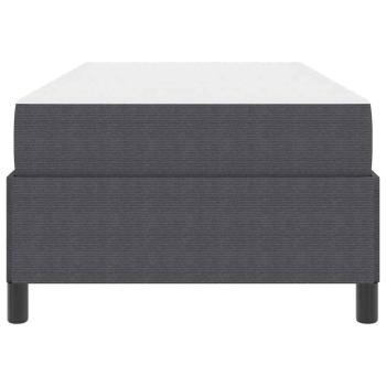Bettgestell Sonstiges Dunkelgrau 100 x 200 cm Cordstoff