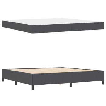 Bettgestell Sonstiges Dunkelgrau 100 x 200 cm Cordstoff