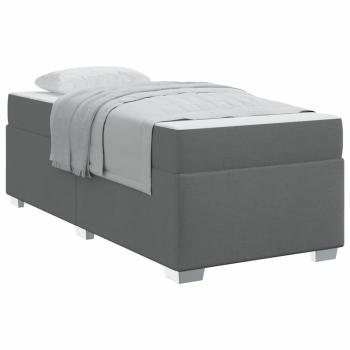 Bettgestell Sonstiges Dunkelgrau 80 x 200 cm Stoff