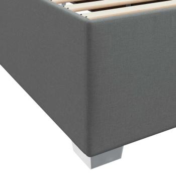 Bettgestell Sonstiges Dunkelgrau 80 x 200 cm Stoff