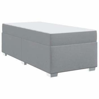 Bettgestell Sonstiges Hellgrau 90 x 190 cm Stoff