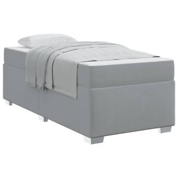 Bettgestell Sonstiges Hellgrau 90 x 190 cm Stoff