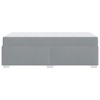 Bettgestell Sonstiges Hellgrau 90 x 190 cm Stoff