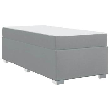 Bettgestell Sonstiges Hellgrau 90 x 190 cm Stoff