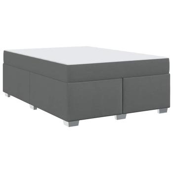 Bettgestell Sonstiges Dunkelgrau 140 x 200 cm Stoff