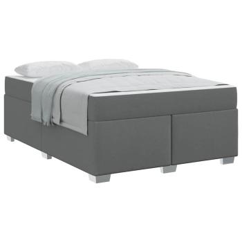 Bettgestell Sonstiges Dunkelgrau 140 x 200 cm Stoff