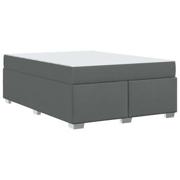 Bettgestell Sonstiges Dunkelgrau 140 x 200 cm Stoff