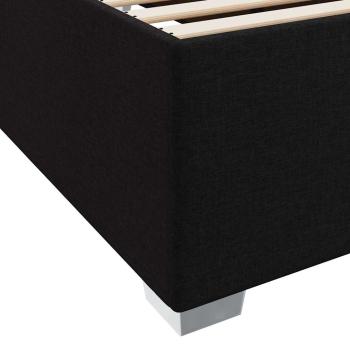 Bettgestell Sonstiges Schwarz 140 x 200 cm Stoff