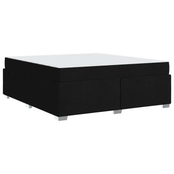 Bettgestell Sonstiges Schwarz 180 x 200 cm Stoff