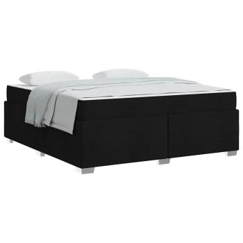 Bettgestell Sonstiges Schwarz 180 x 200 cm Stoff