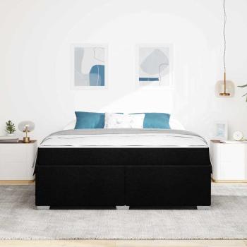 Bettgestell Sonstiges Schwarz 180 x 200 cm Stoff