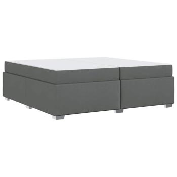 Bettgestell Sonstiges Dunkelgrau 200 x 200 cm Stoff