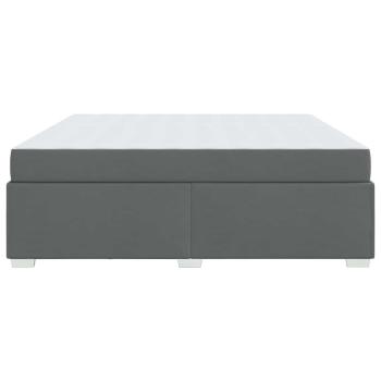 Bettgestell Sonstiges Dunkelgrau 200 x 200 cm Stoff
