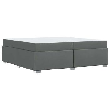 Bettgestell Sonstiges Dunkelgrau 200 x 200 cm Stoff