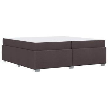 Bettgestell Sonstiges Dunkelbraun 200 x 200 cm Stoff