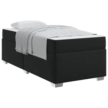 Bettgestell Sonstiges Schwarz 80 x 200 cm Kunstleder