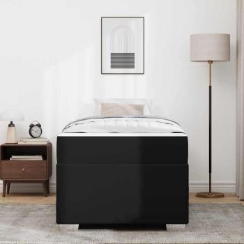 Bettgestell Sonstiges Schwarz 80 x 200 cm Kunstleder