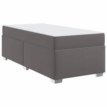 Bettgestell Sonstiges Grau 90 x 200 cm Kunstleder