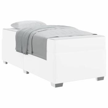 Bettgestell Sonstiges Weiß 100 x 200 cm Kunstleder