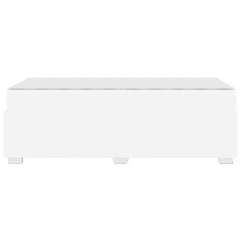 Bettgestell Sonstiges Weiß 100 x 200 cm Kunstleder